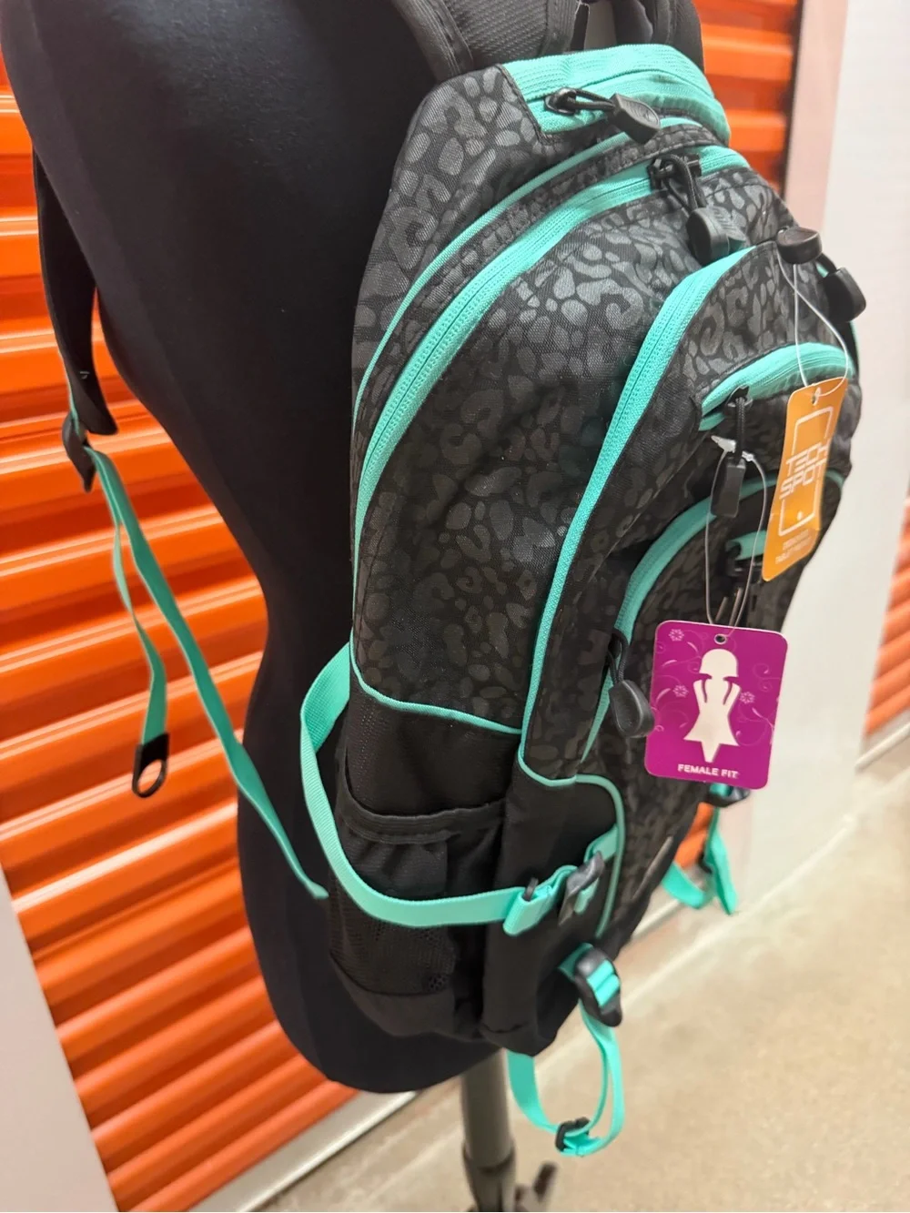 NWT High Sierra Loop Backpack, Travel/Work Bookbag with tablet sleeve Bk/Teal